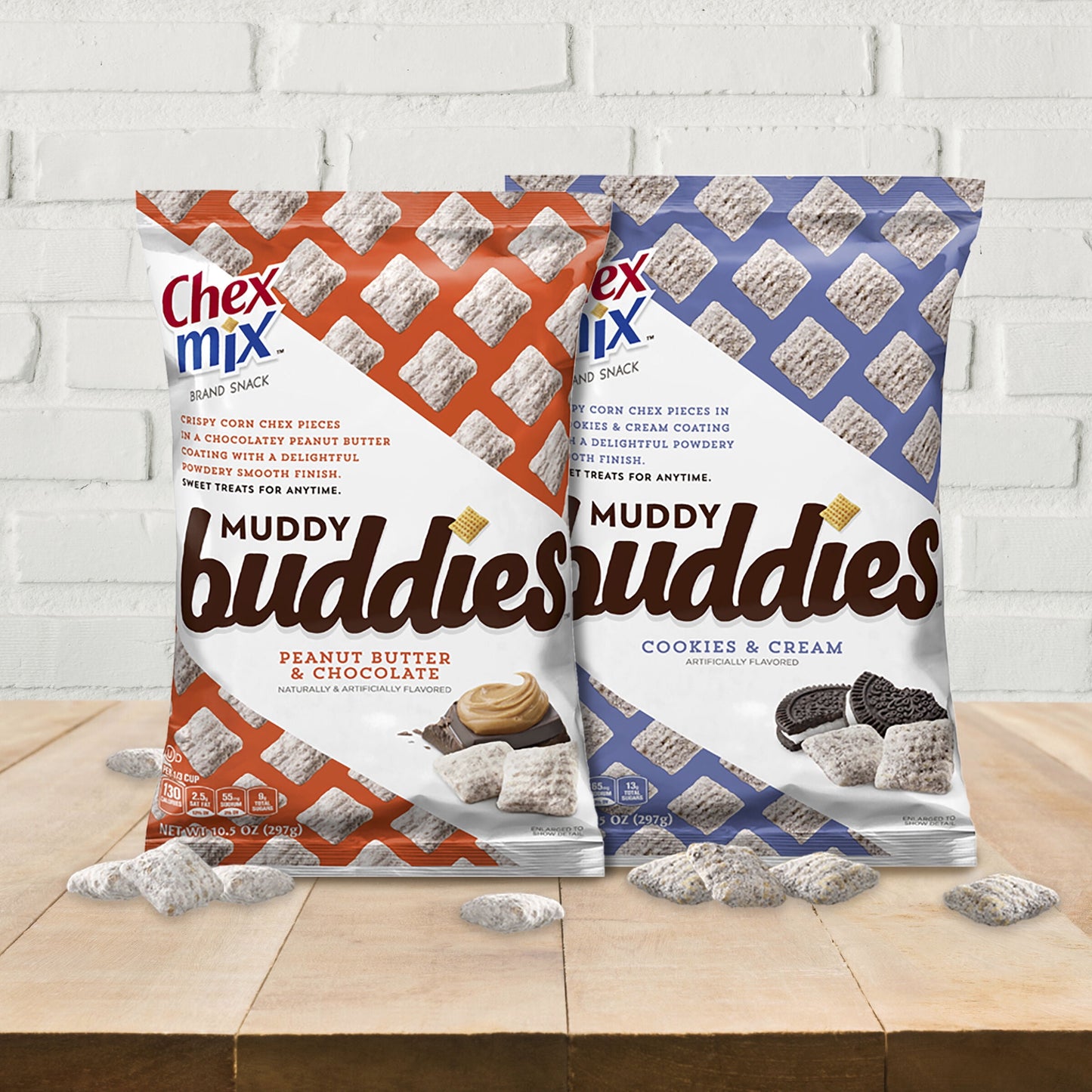 Muddy Buddies, Cookies and Cream Snack Mix, 10.5 Oz