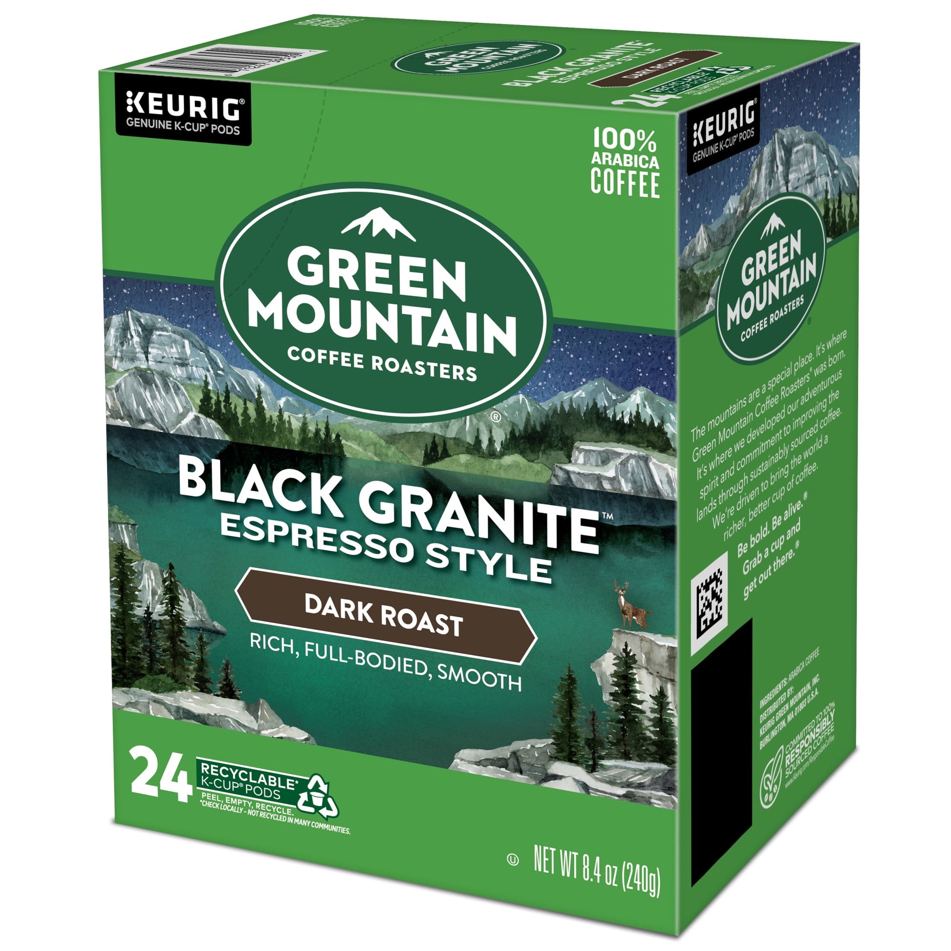 , Black Granite Dark Roast K-Cup Coffee Pods, 24 Count