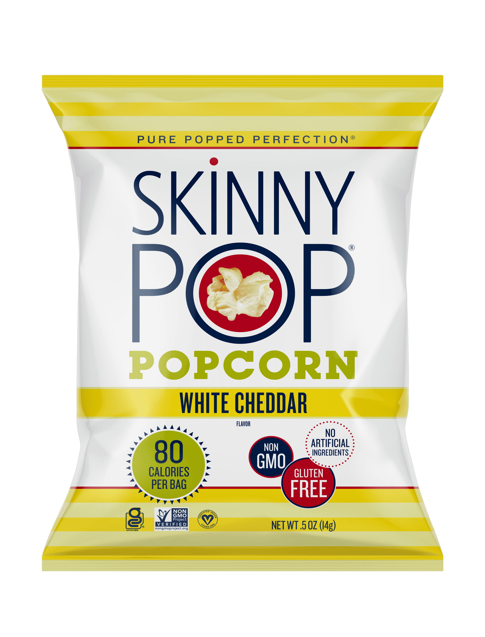 Gluten-Free White Cheddar Popcorn, 0.5 Oz Snack-Size Bags, 10 Count