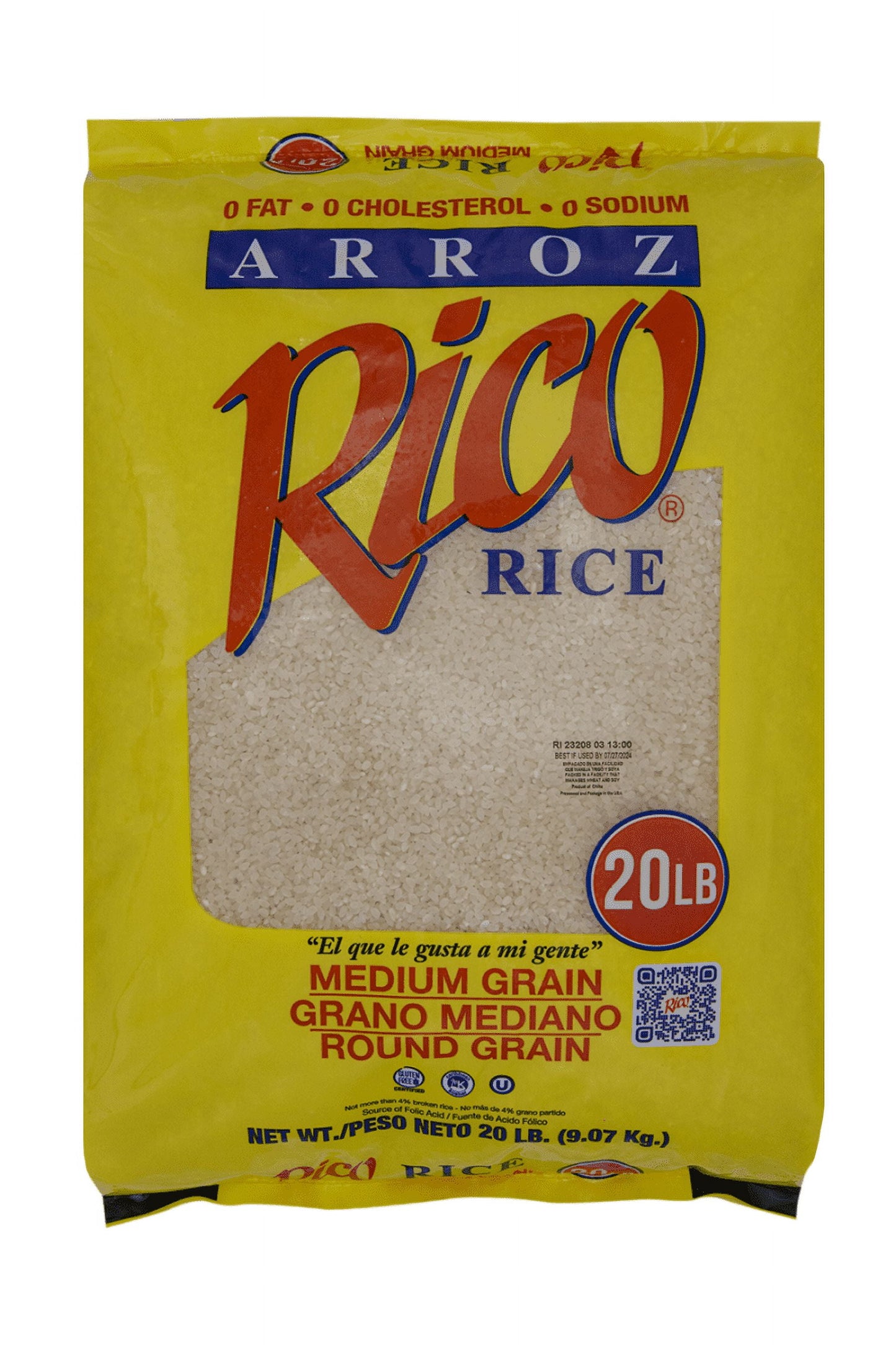 Medium Grain Rice, 20 Lbs