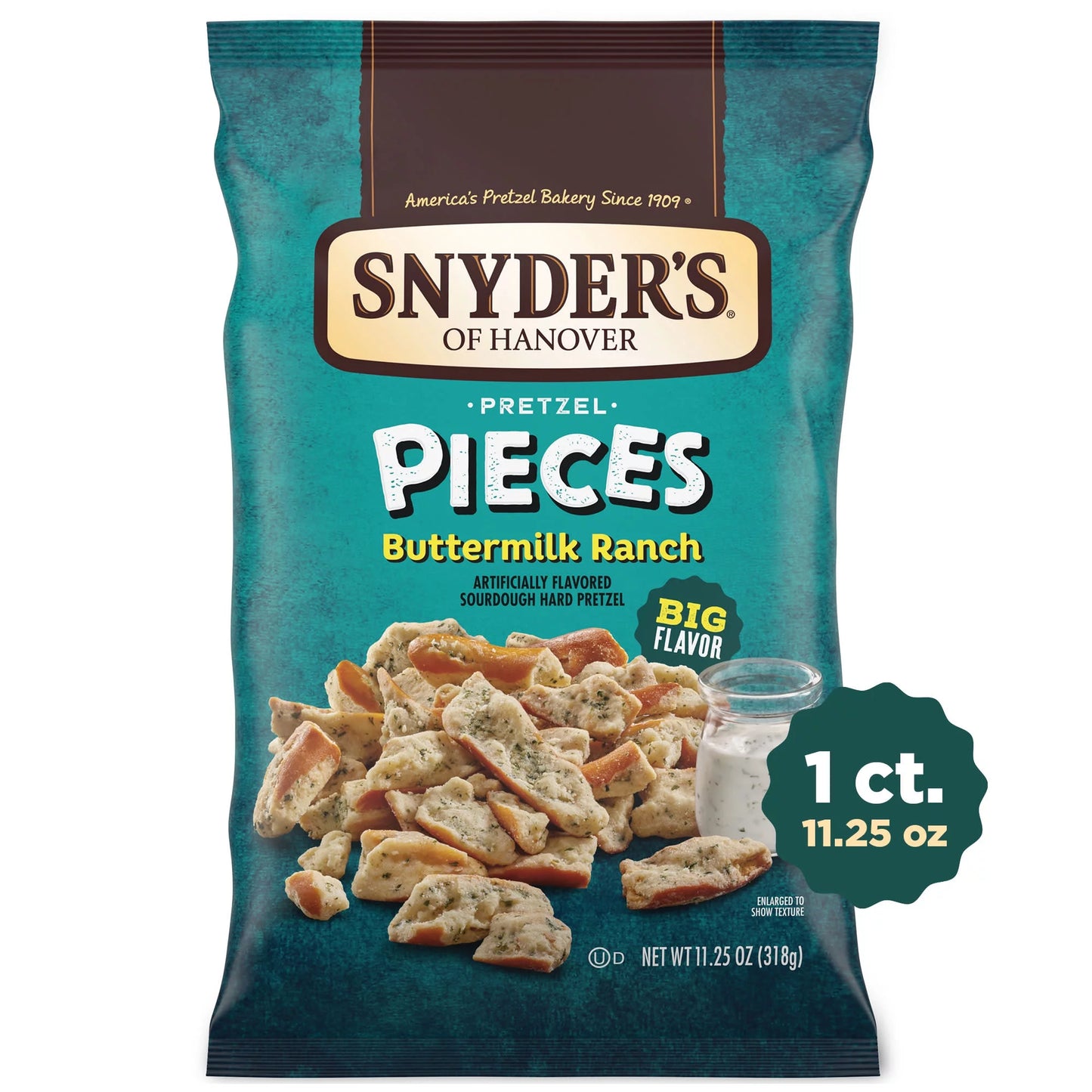 Pretzel Pieces, Buttermilk Ranch, 11.25 Oz