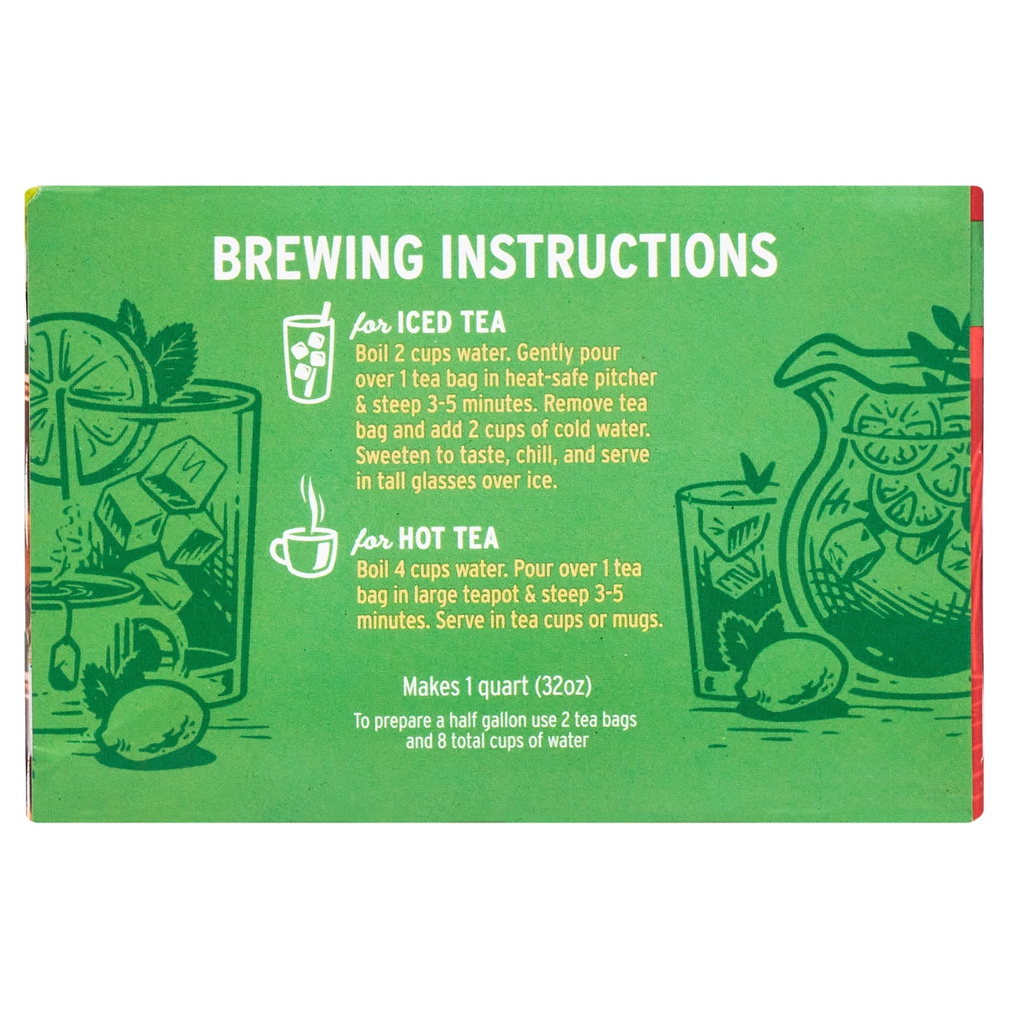 Decaffeinated Black Iced Tea Bags, 48 Count