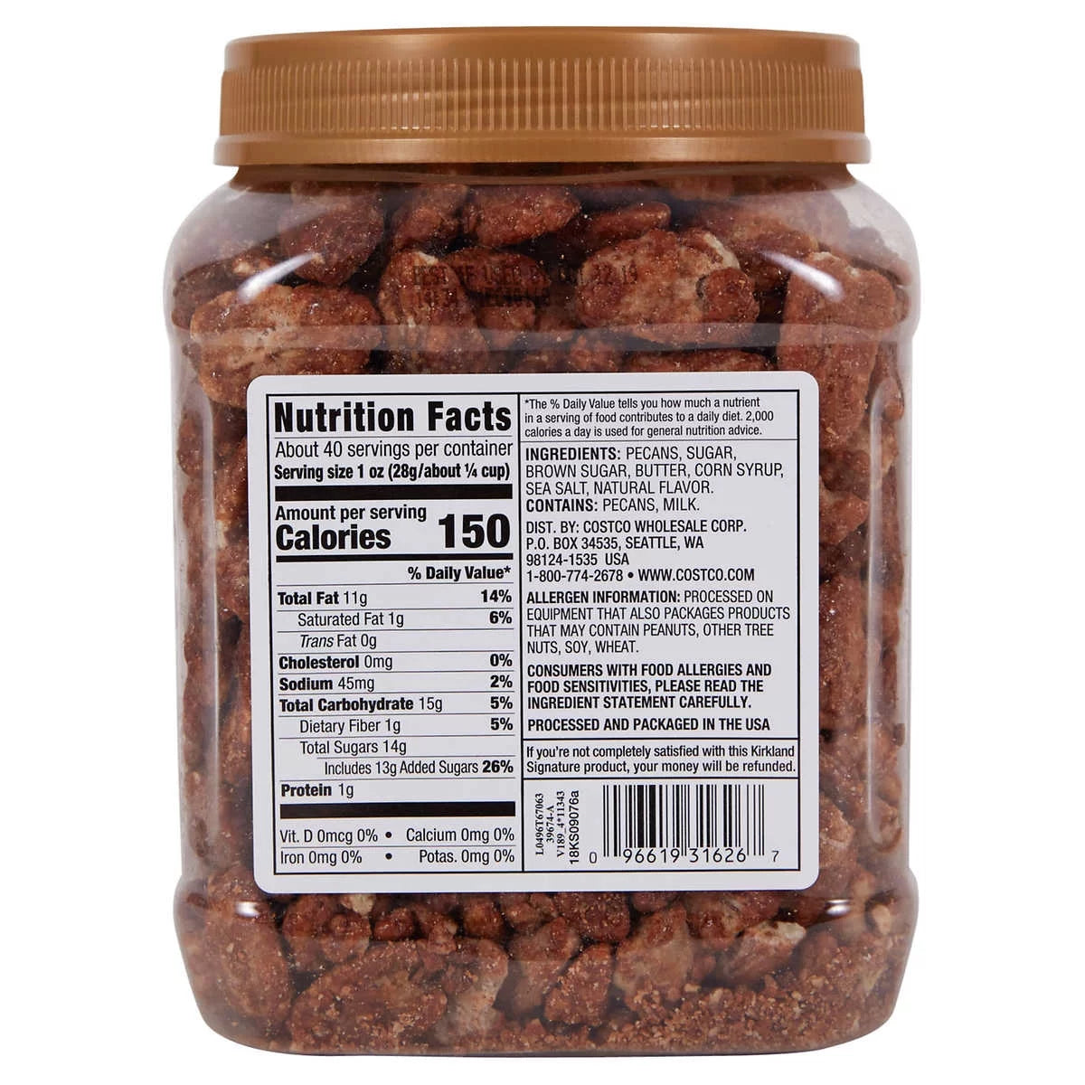 2 Pack |  Praline Pecans, 40 Oz