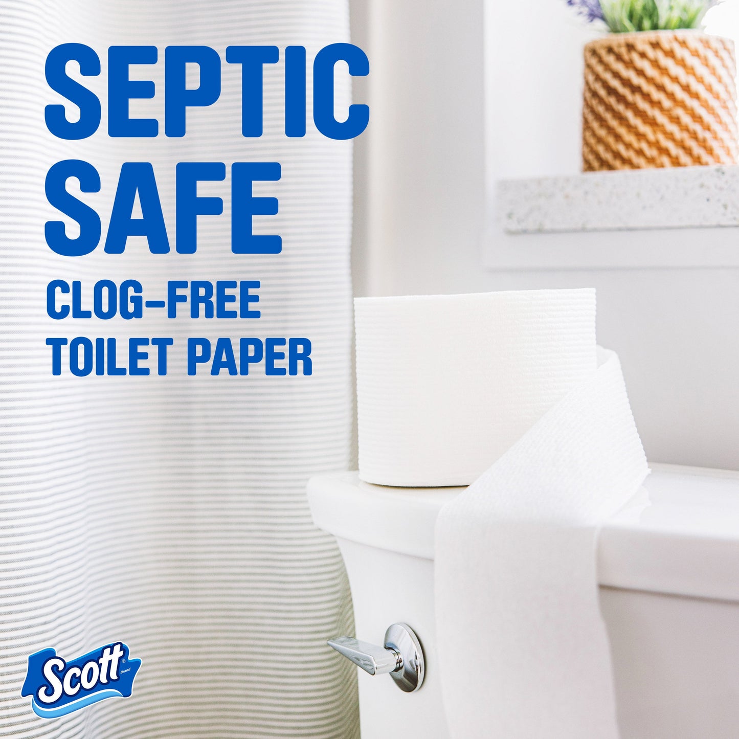 Comfortplus Toilet Paper, 6 Mega Rolls, 425 Sheets per Roll, Septic-Safe, 1-Ply Toilet Tissue