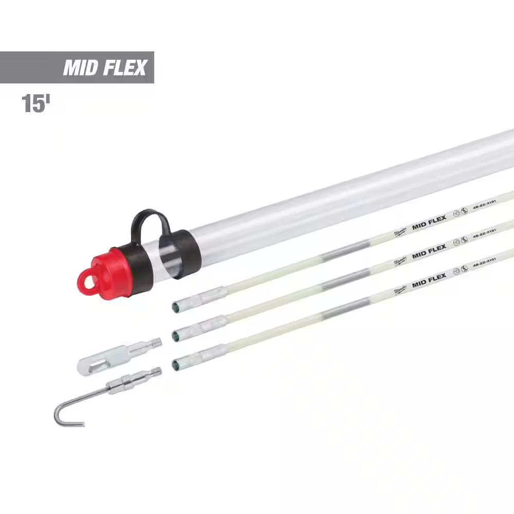 15 Ft. Mid Flex Fiberglass Fish Stick Kit with Accessories