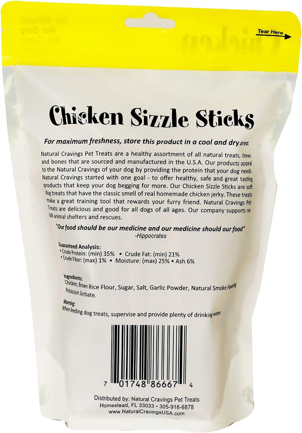 Sizzle Sticks Jerky Dog Treats | 12 Oz. Bag | Product of USA - Smells Great | Chicken