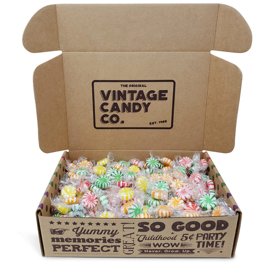 Co. Old Fashioned Hard Candy Flavors, Bulk - Individually Wrapped Nostalgia Candies Variety for Parties, Snacking, Women, Men, Girls and Boys, 64 Oz (Assorted Fruit Buttons)