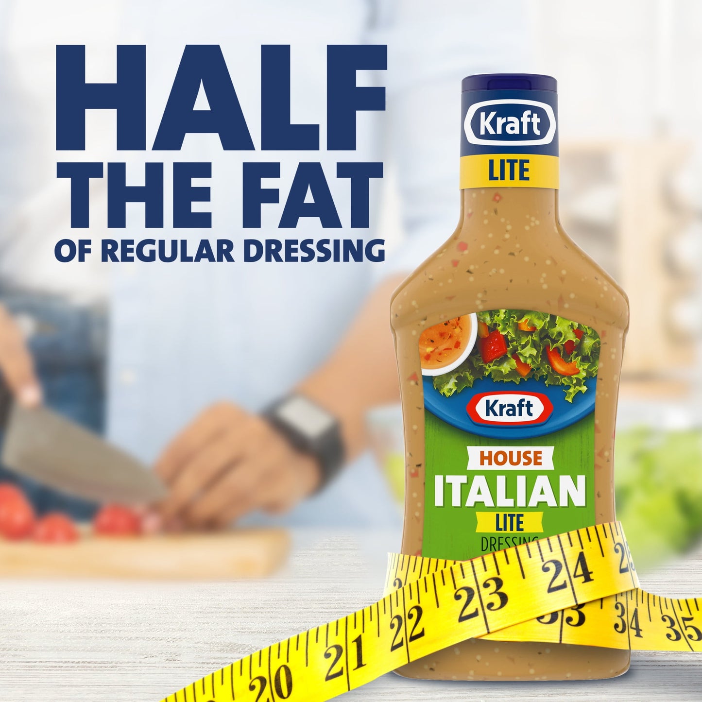 House Italian Lite Salad Dressing, 16 Fl Oz Bottle