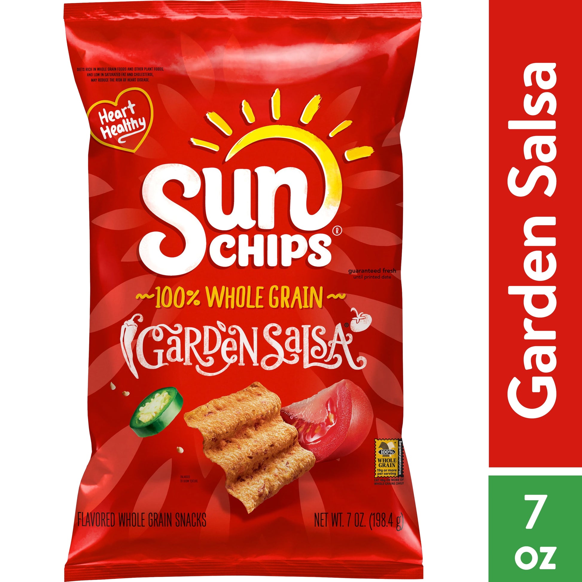 (4 Pack)  Garden Salsa Whole Grain Snacks, 7 Oz Bag