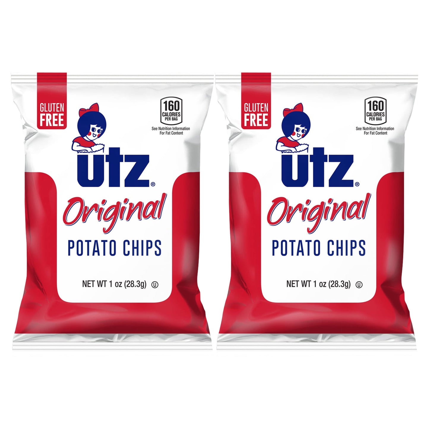 (2 Pack)  Original Chip Snack Pack, Multipack, Gluten-Free, Potato Chips, 1 Oz, 60 Count