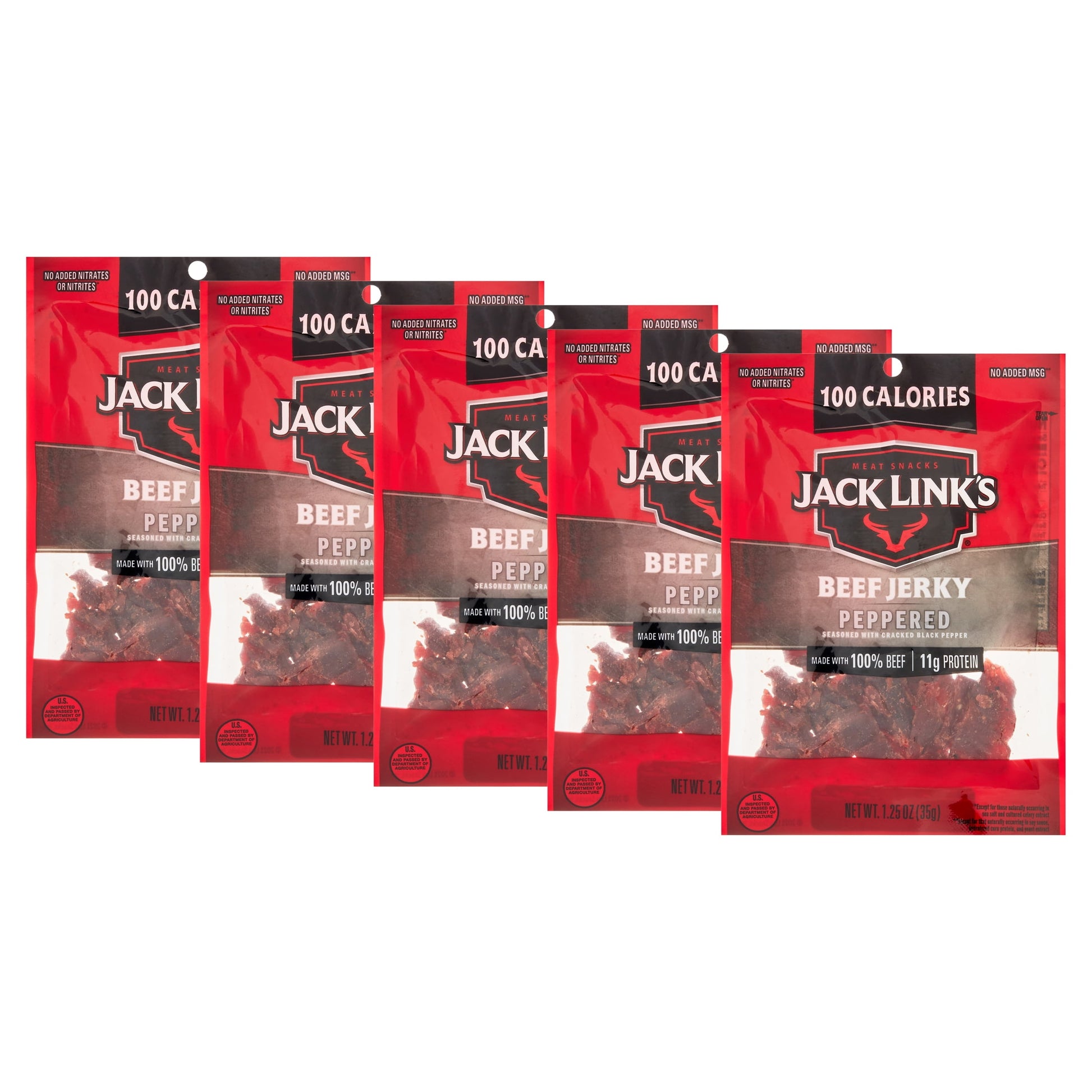 15 Pack -  Bulk Beef Jerky Jalapeño, Peppered, Sweet & Hot Flavored Variety Pack, (15 - 1.25 Oz. Bags), Snack Sized Packs