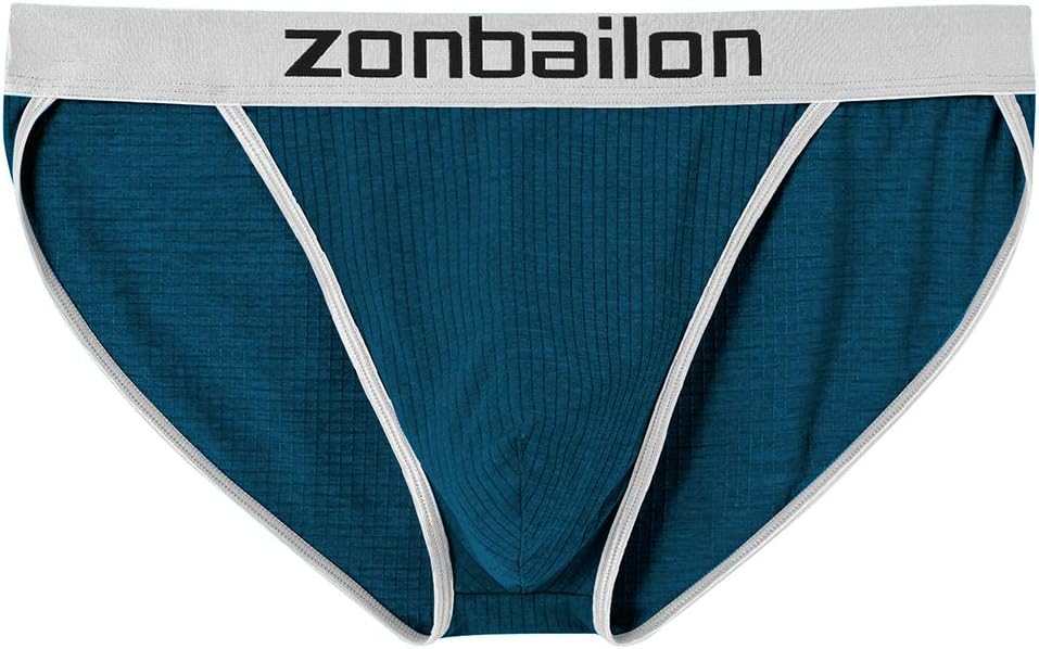 ZONBAILON Men's Bulge Enhancing Brief Dual Pouch Underwear Breathable Bikini’s Boxer Modal Trunk