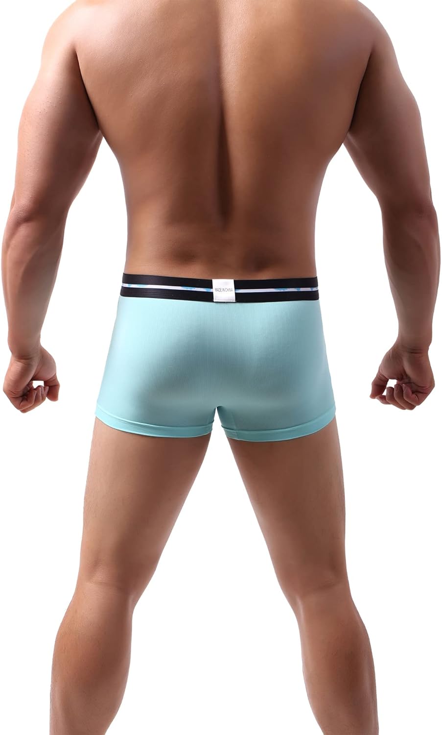 eywlwaar Men's Ice Silk Boxer Briefs Pouch Trunks Breathable Underwear