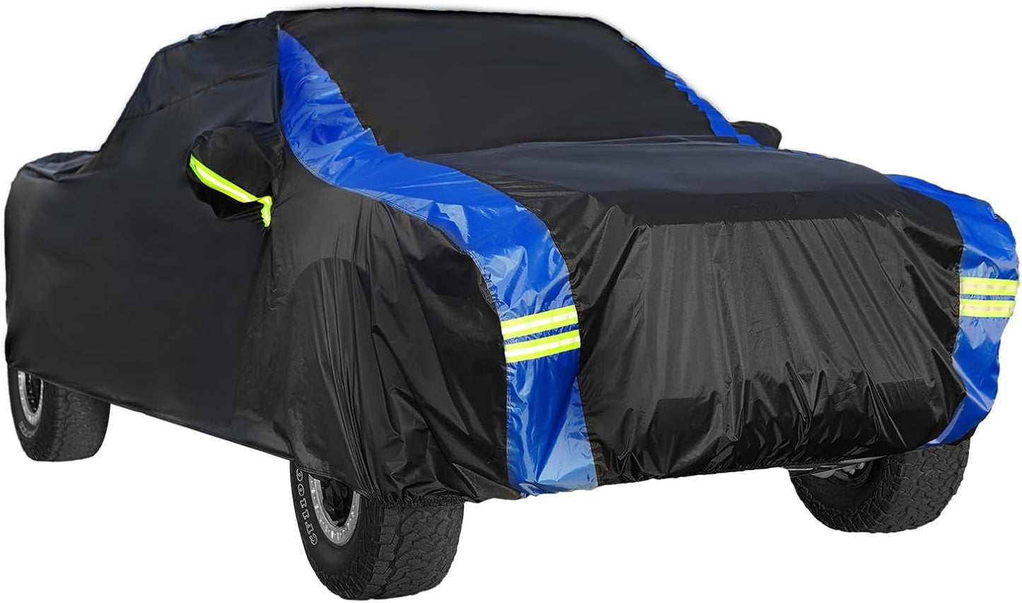 for Ford Mustang Car Cover Waterproof All Weather for Automobiles, Outdoor Full Exterior Covers Fit Sedan Ford Mustang with Windproof Strap