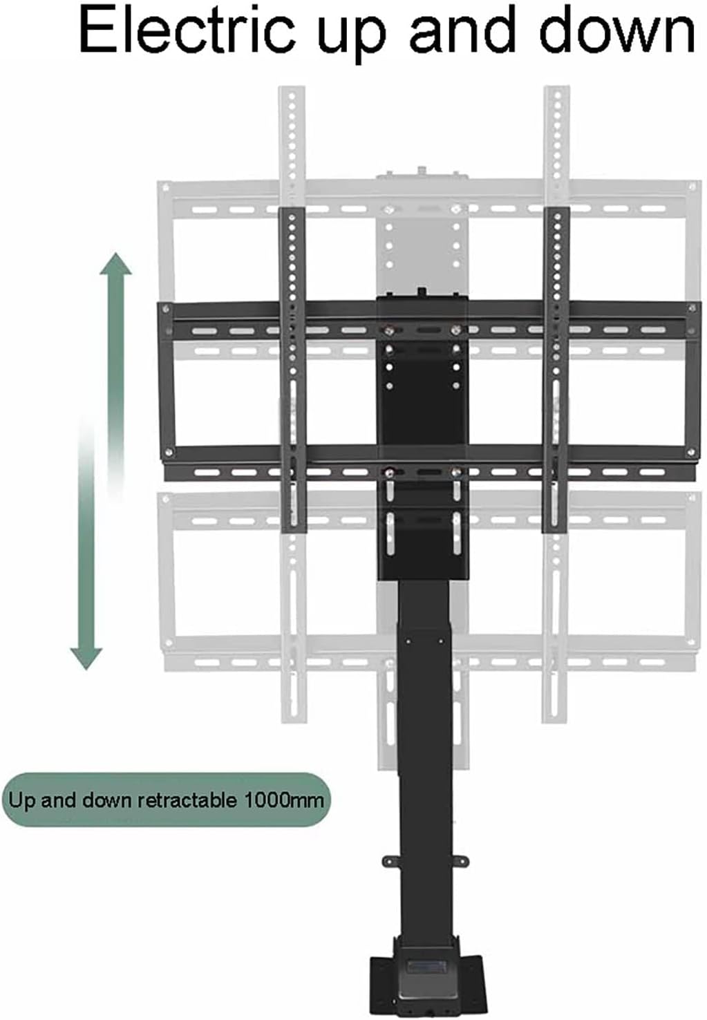 Motorized Tv Mount - Telescopic Electric TV Lift - Manual 360° Left and Right Rotation, Hide in Closet TV Lift, Fits 26-70 Inch LED Screens, with Load 60kg/132lbs (One Color 775)