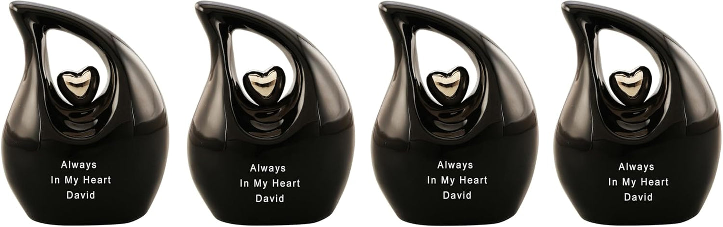 Customize &amp; Personalize Heart of Love Cremation Urns for Human Ashes - Decorative Urns,Urns for Human Ashes Female &amp; Male,Urns for Ashes Men &amp; Women,Funeral Urn (Adult Customize, Lavender)