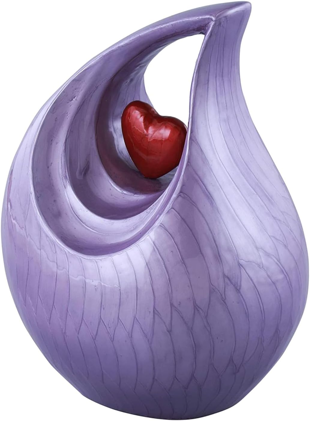 Customize &amp; Personalize Heart of Love Cremation Urns for Human Ashes - Decorative Urns,Urns for Human Ashes Female &amp; Male,Urns for Ashes Men &amp; Women,Funeral Urn (Adult Customize, Lavender)