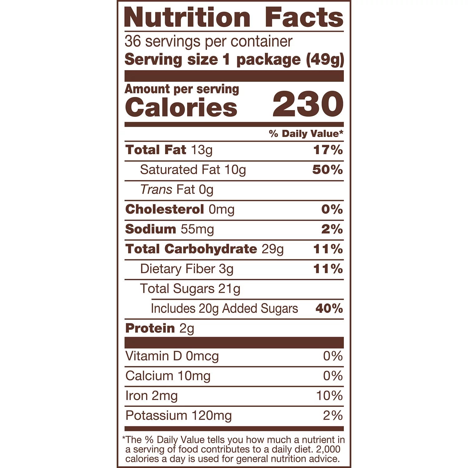 Dark Chocolate and Coconut Candy, Bars 1.75 Oz, 36 Count