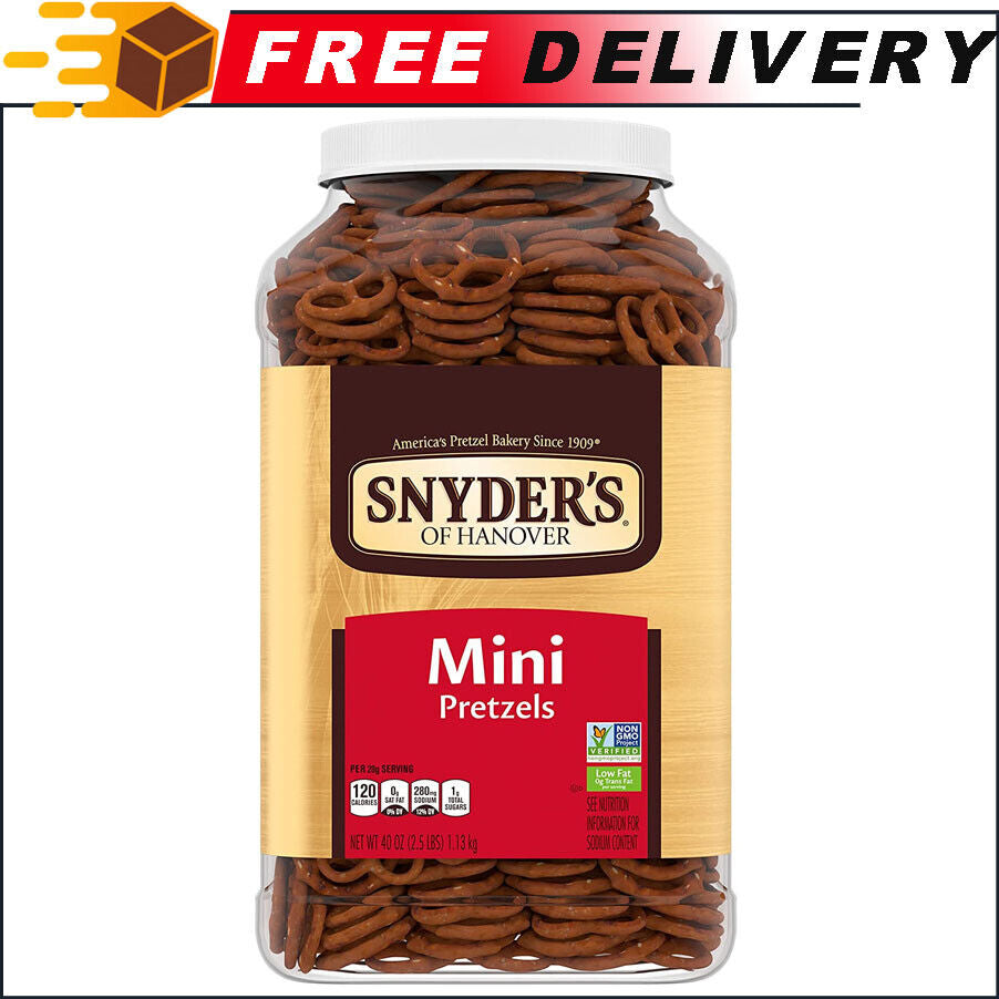 Snyder'S of Hanover Mini Pretzels, 40 Oz Canister