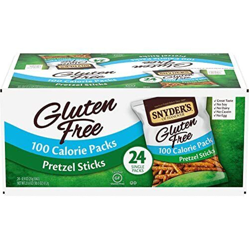 Snyder'S of Hanover, Gluten Free Pretzel Sticks, 100 Calorie Packs, 24 Single Pk