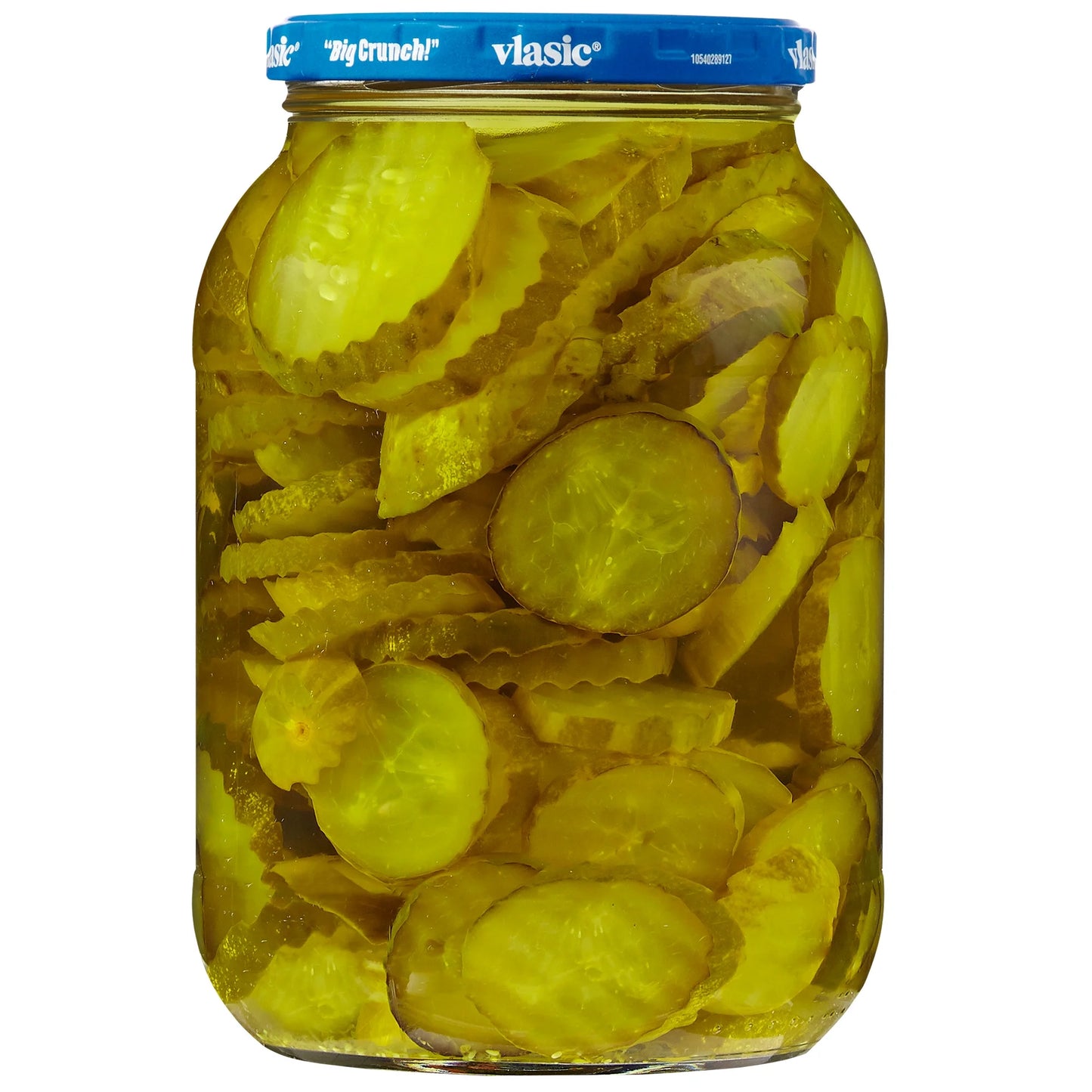 Big Crunch Ovals, Dill Pickle Hamburger Chips, 46 Fl Oz Jar