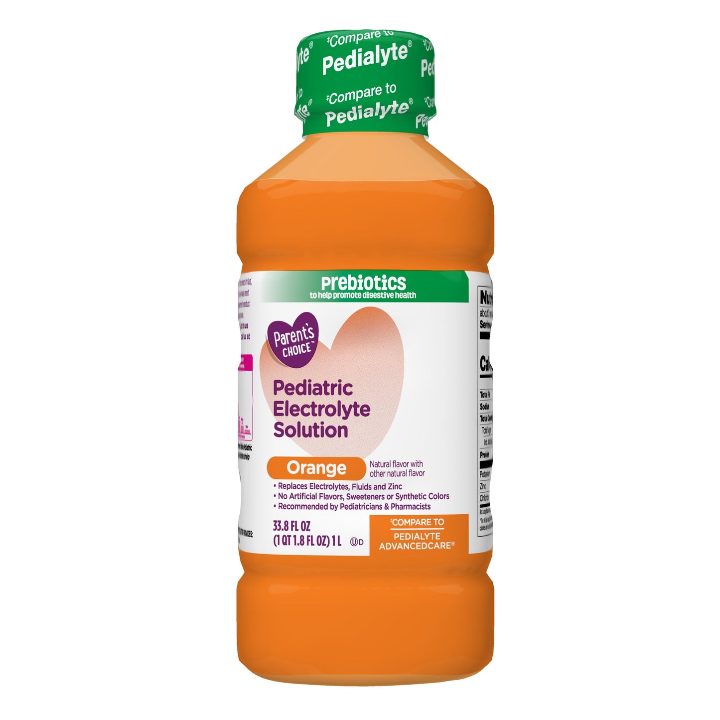 (2 Pack)  Advantage Care Pediatric Electrolyte Solution, Orange, for Kids and Adults, 33.8 Oz Bottle