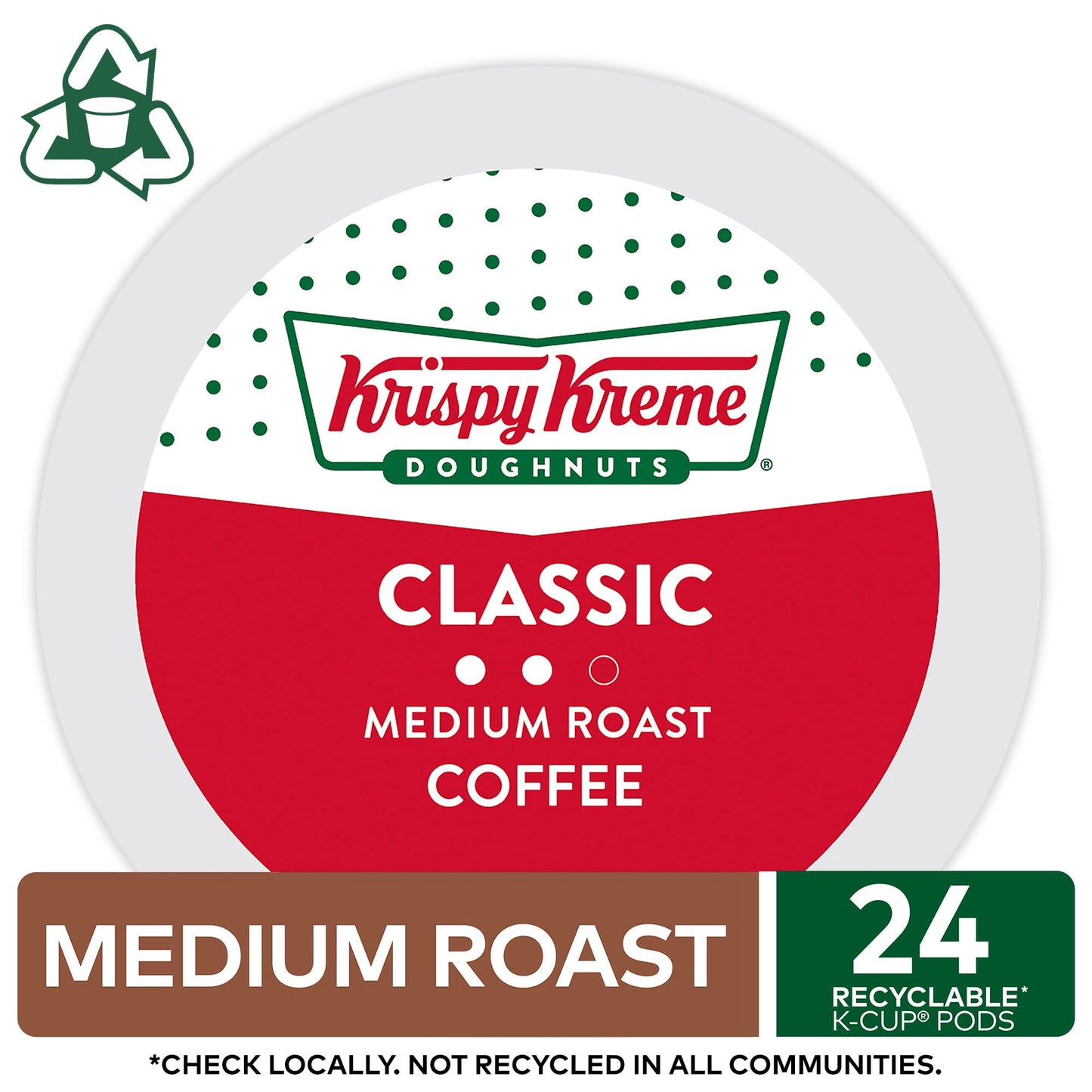Krispy Kreme Classic Coffee, Keurig Single Serve K-Cup Pods, Medium Ro