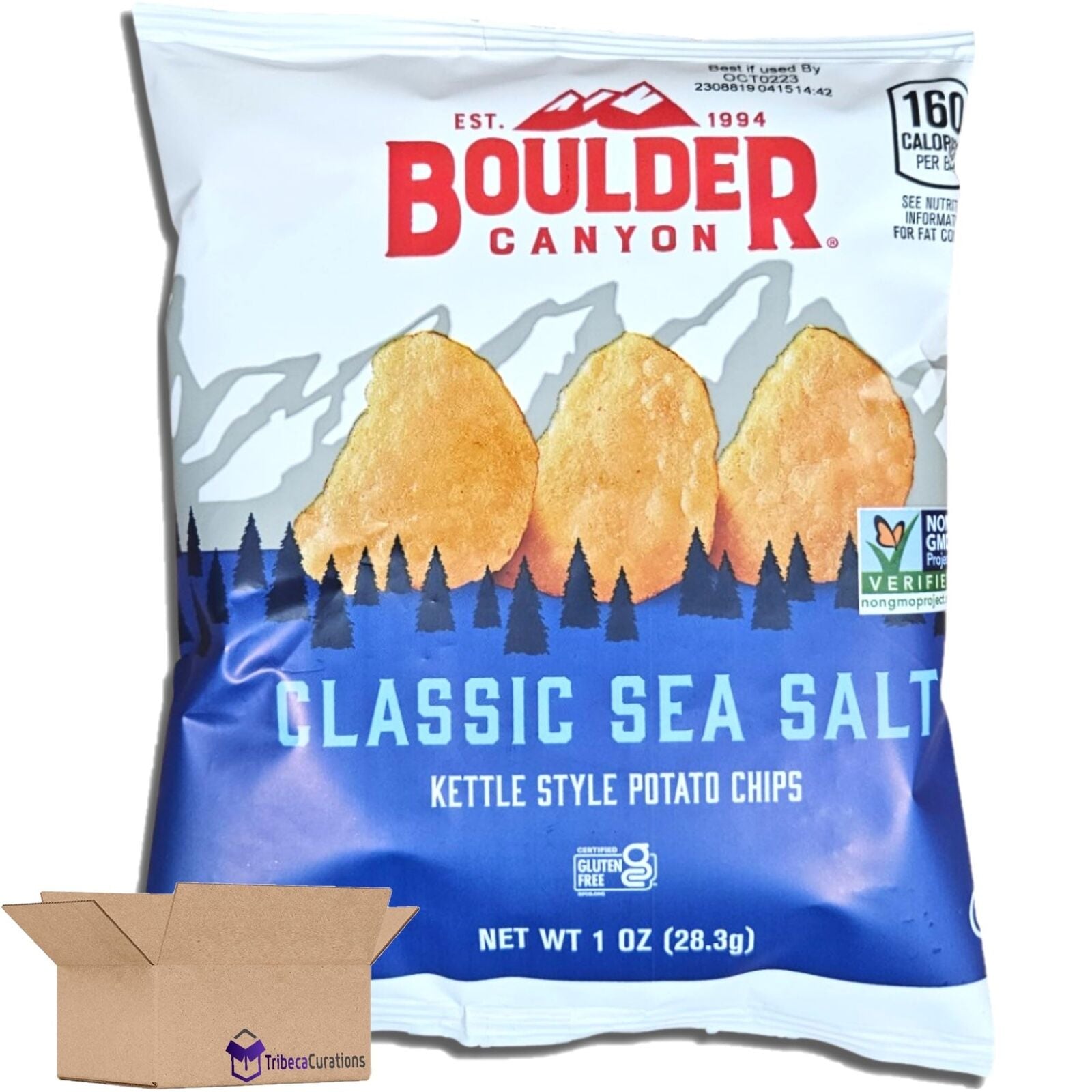 Tribeca Curations | Boulder Canyon Sea Salt Kettle Style Potato Chips Bundle |
