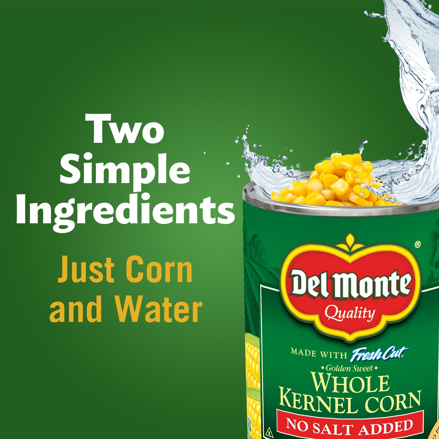 (4 Cans)  Whole Kernel Corn, No Salt, 15.25 Oz