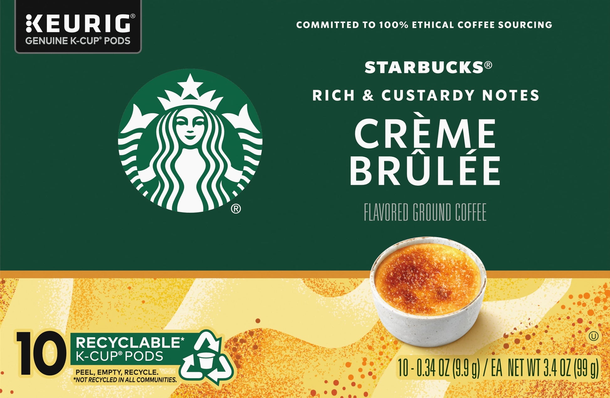 ® Crème Brulée Flavored Coffee K-Cup Pods 10 Ct Box