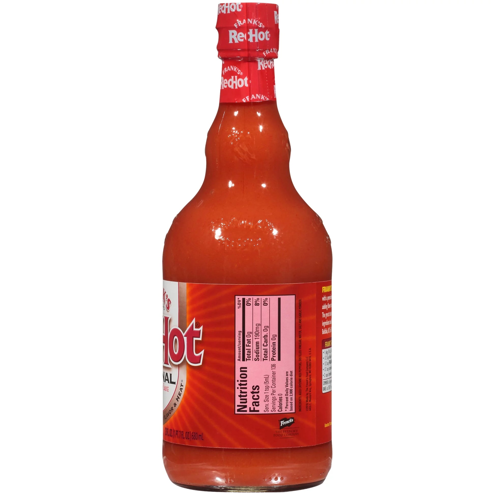 (2 Pack)  Kosher Original Cayenne Pepper Hot Sauce, 23 Fl Oz Bottle