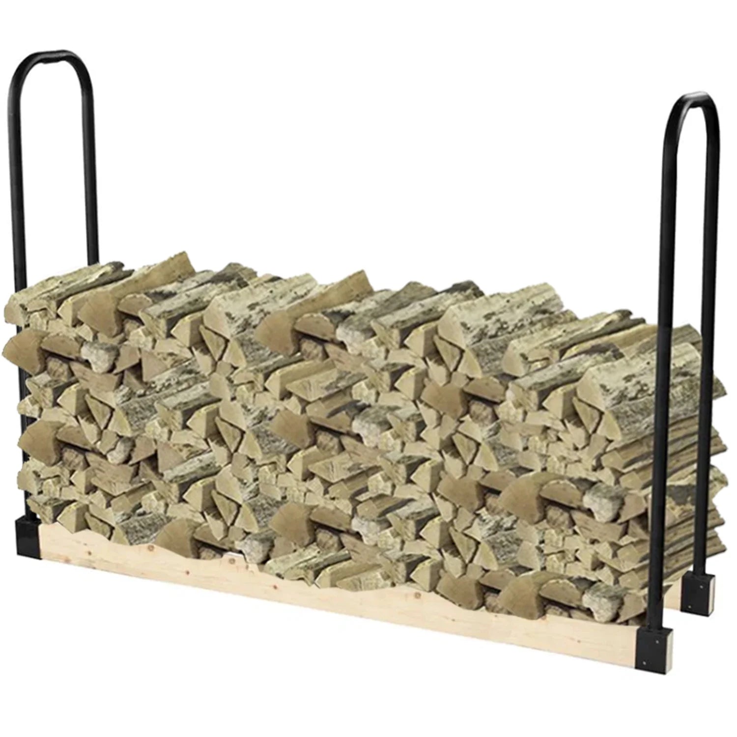 Outdoor Steel Brackets Adjustable Width Log Rack