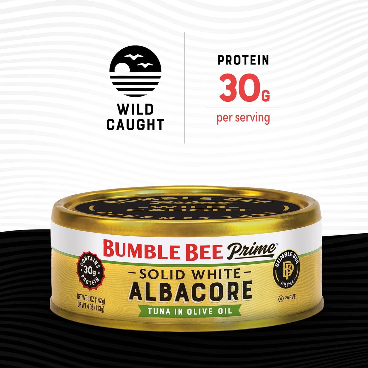 Prime Solid White Canned Albacore Tuna in Olive Oil, 5 Oz Can