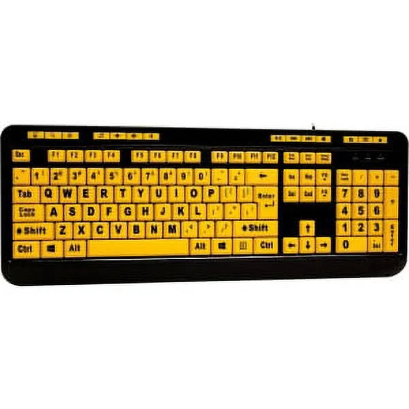 Easytouch 132 Luminous Large-Print Desktop Keyboard, AKB-132UY