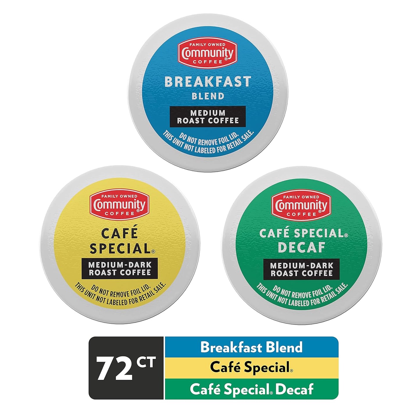 All Day Variety Pack with Decaf 72 Count Coffee Pods, Medium Dark Roast, Compatible with Keurig 2.0 K-Cup Brewers