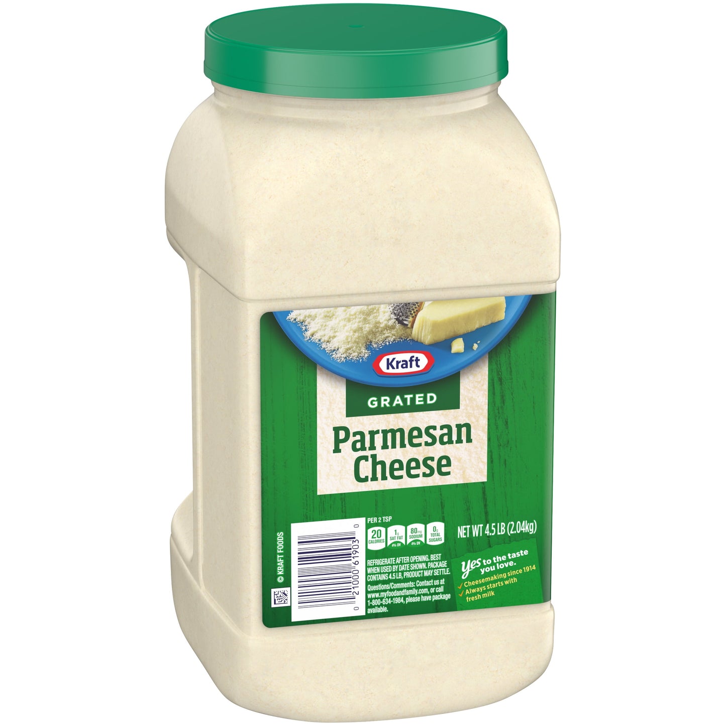 Parmesan Grated Cheese, 4.5 Lb Jug