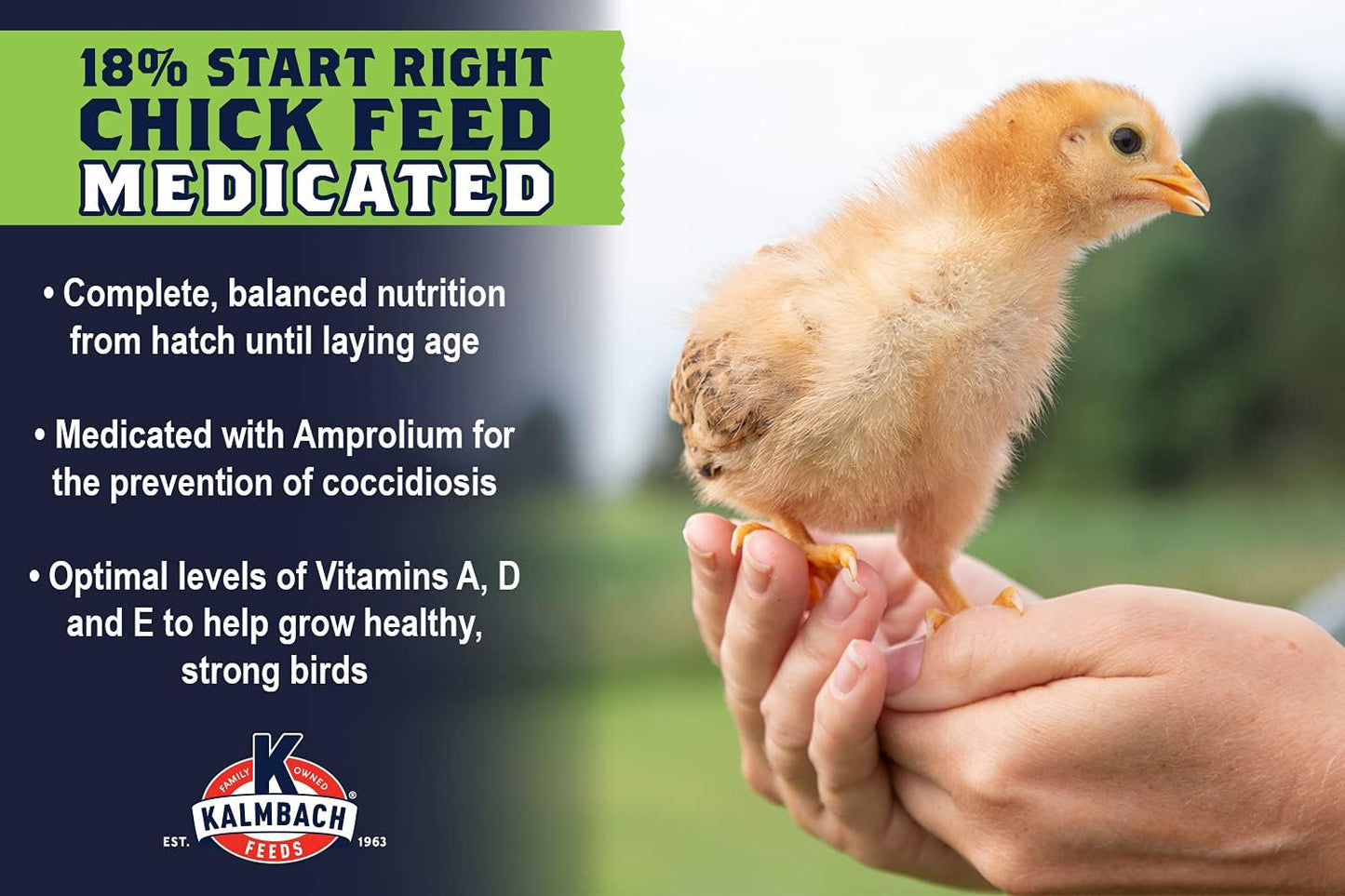 Kalmbach Feeds All Natural 18% Start Right Chick Feed Starter Crumble 10 lb