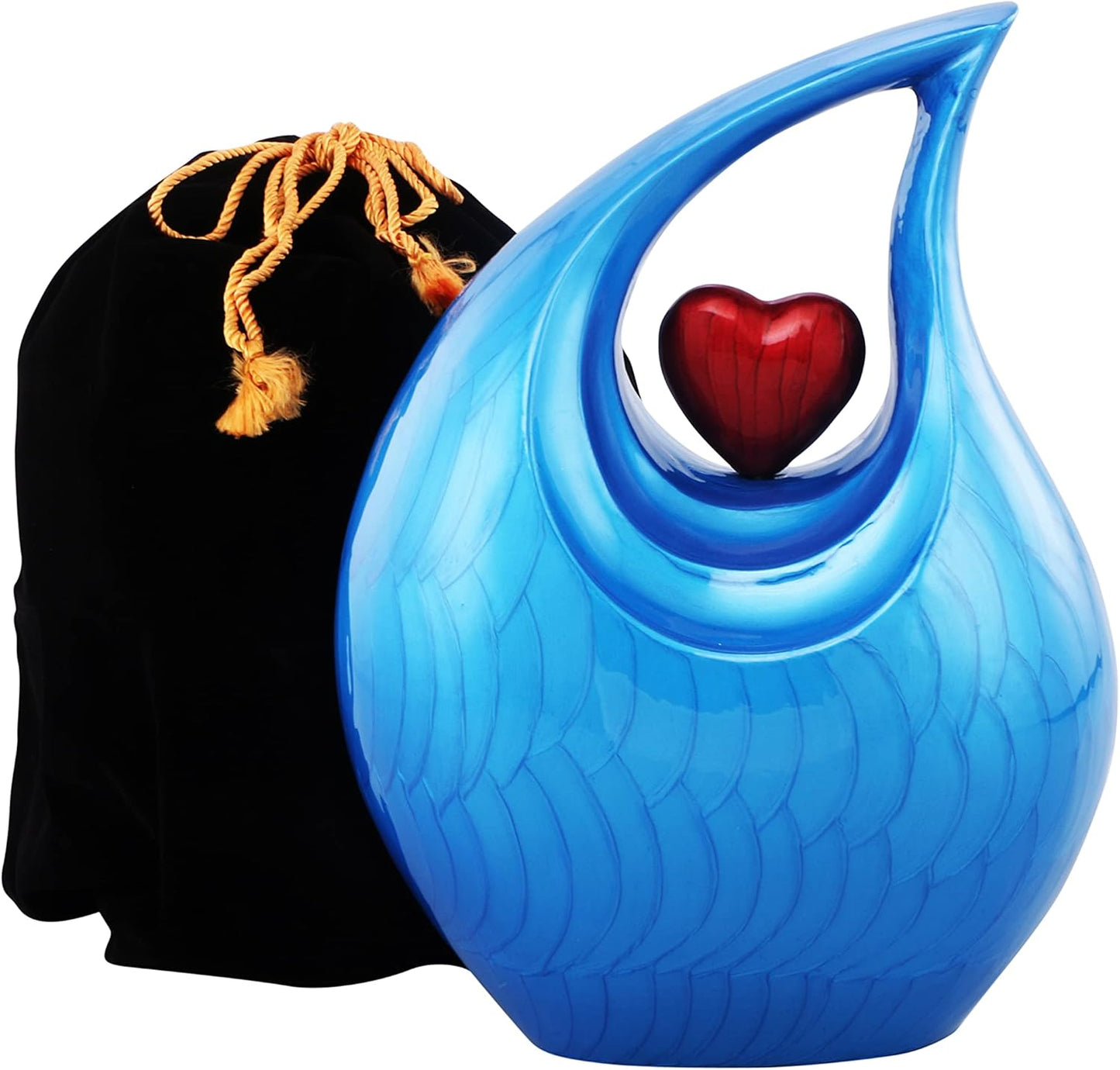 Customize &amp; Personalize Heart of Love Cremation Urns for Human Ashes - Decorative Urns,Urns for Human Ashes Female &amp; Male,Urns for Ashes Men &amp; Women,Funeral Urn (Adult Customize, Lavender)