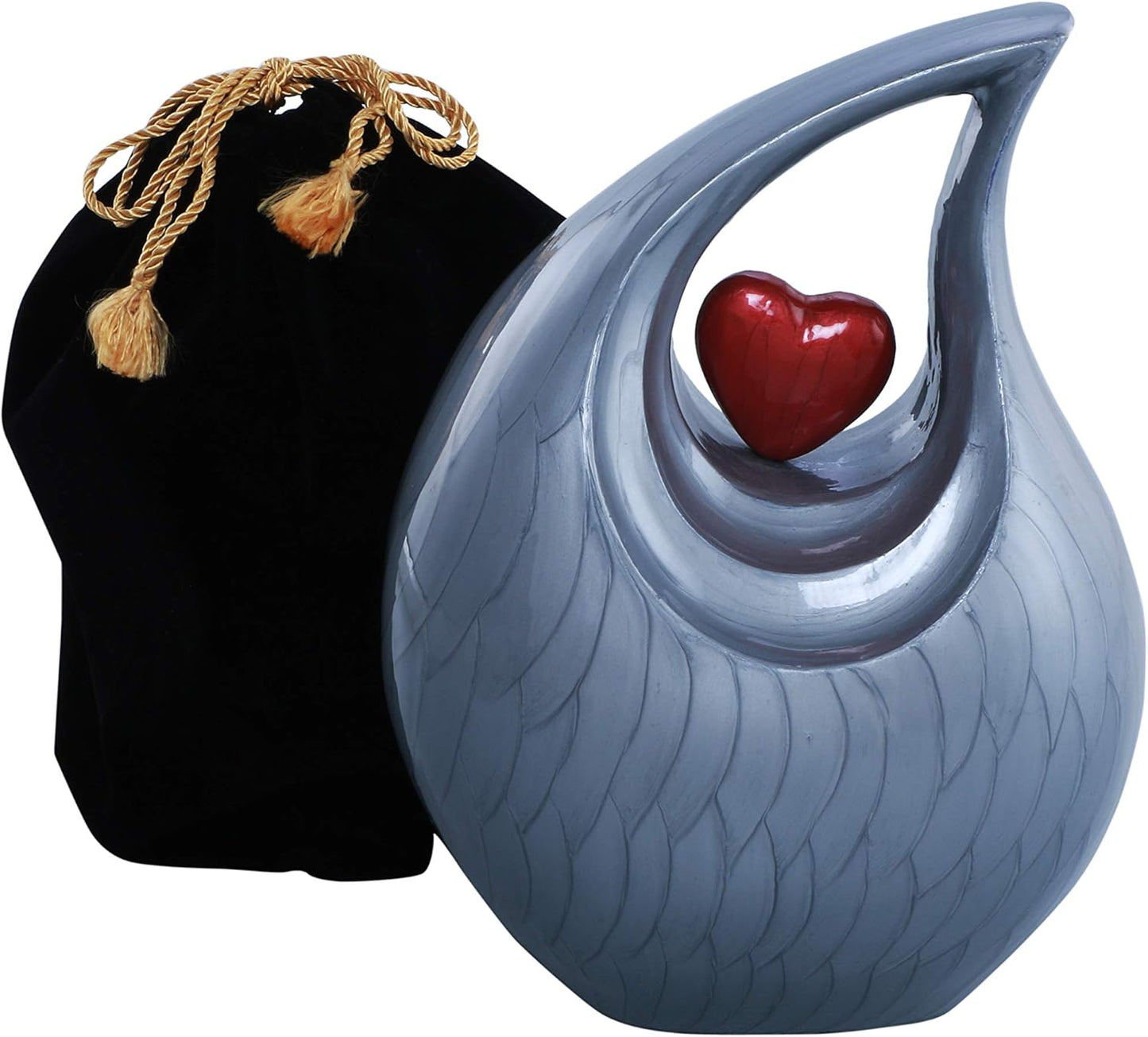 Customize &amp; Personalize Heart of Love Cremation Urns for Human Ashes - Decorative Urns,Urns for Human Ashes Female &amp; Male,Urns for Ashes Men &amp; Women,Funeral Urn (Adult Customize, Lavender)