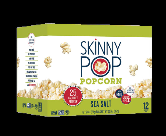 Gluten-Free Sea Salt Microwave Popcorn, 2.8 Oz, 12 Count