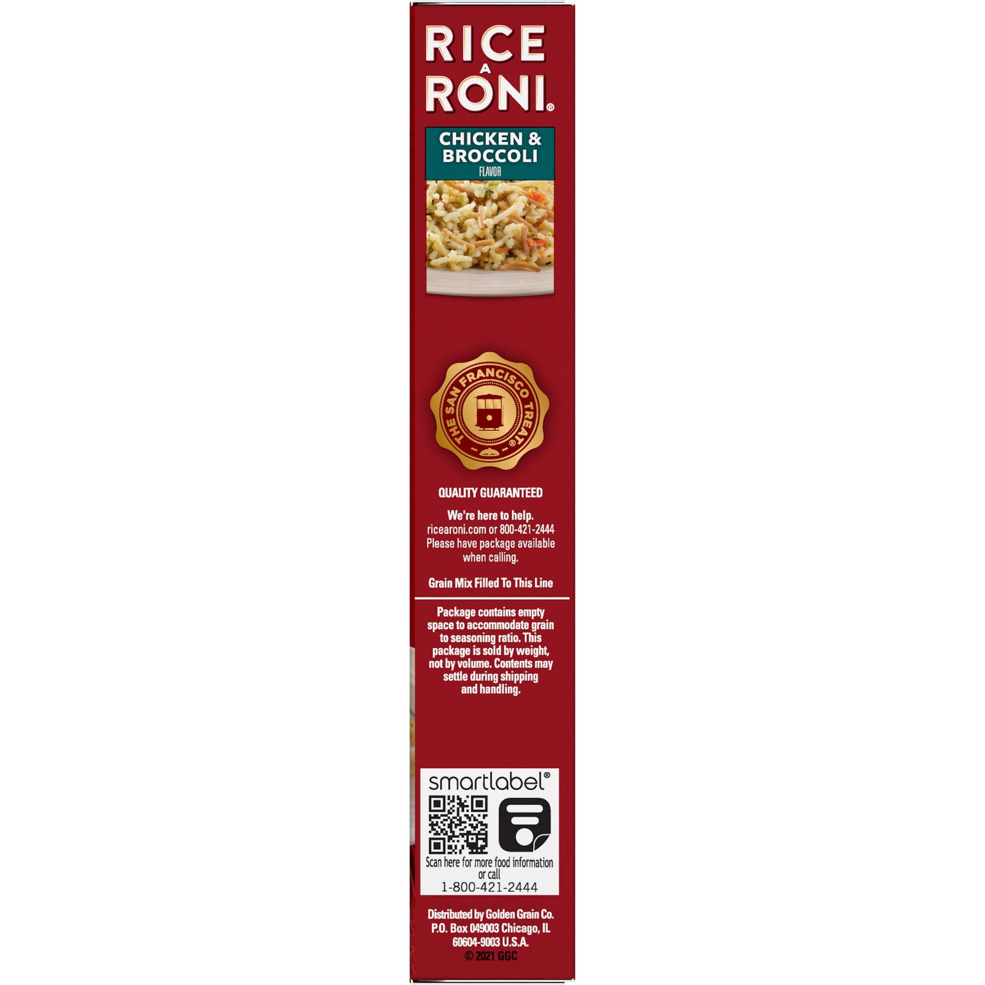 Chicken & Broccoli Rice & Vermicelli Mix Packaged Meal, 4.9 Oz Shelf-Stable Box