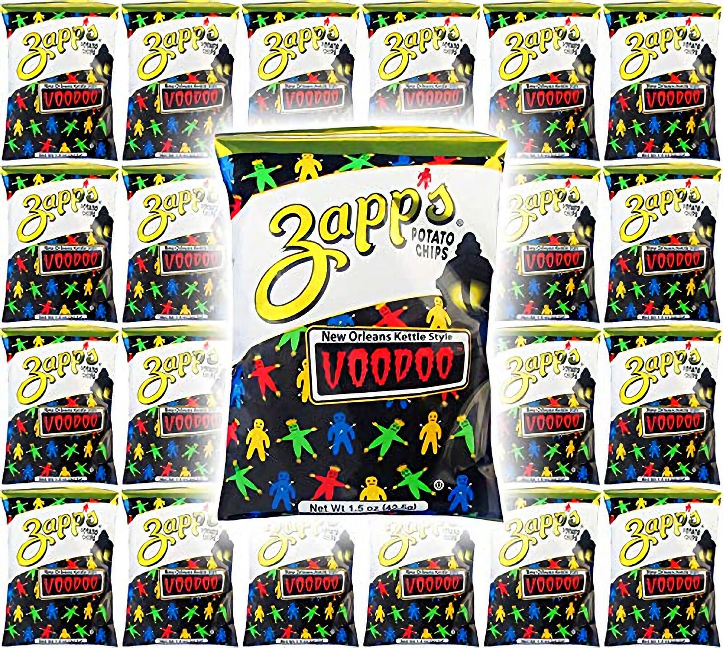 Zapp'S Potato Chips, Voodoo New Orleans Kettle Style, 1.5Oz (24 Pack)