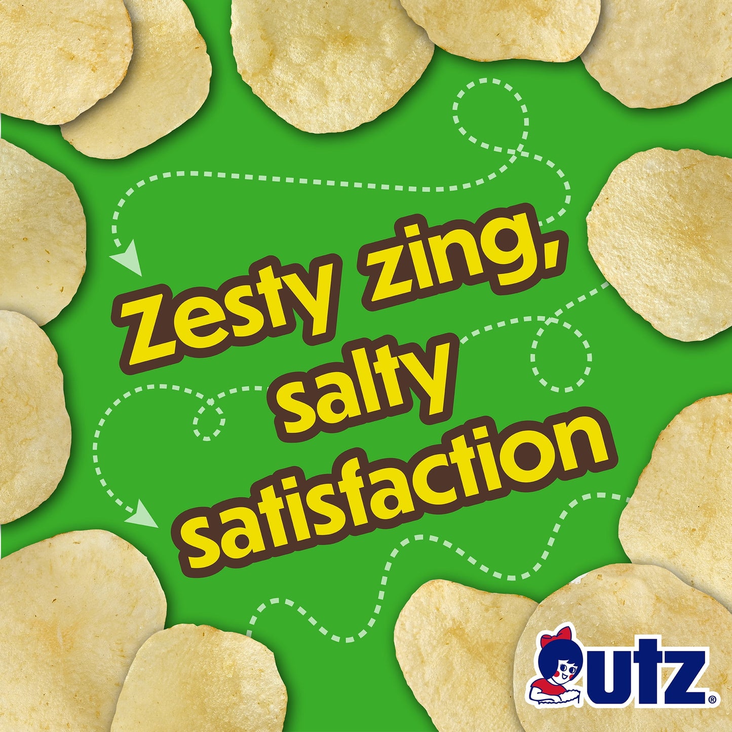 Salt 'N Vinegar Potato Chips, Gluten-Free, Family Size, 7.75 Oz Bag