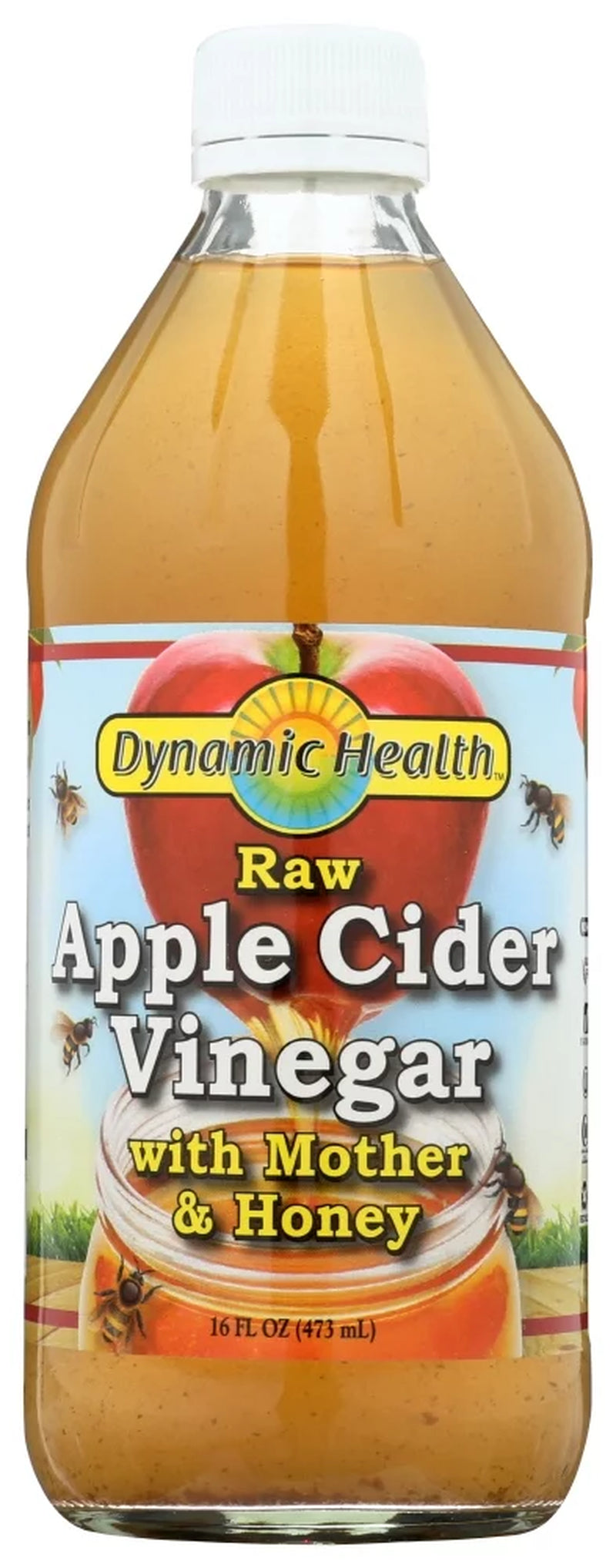 Apple Cider Vinegar with the Mother and Natural Honey, 16 Oz