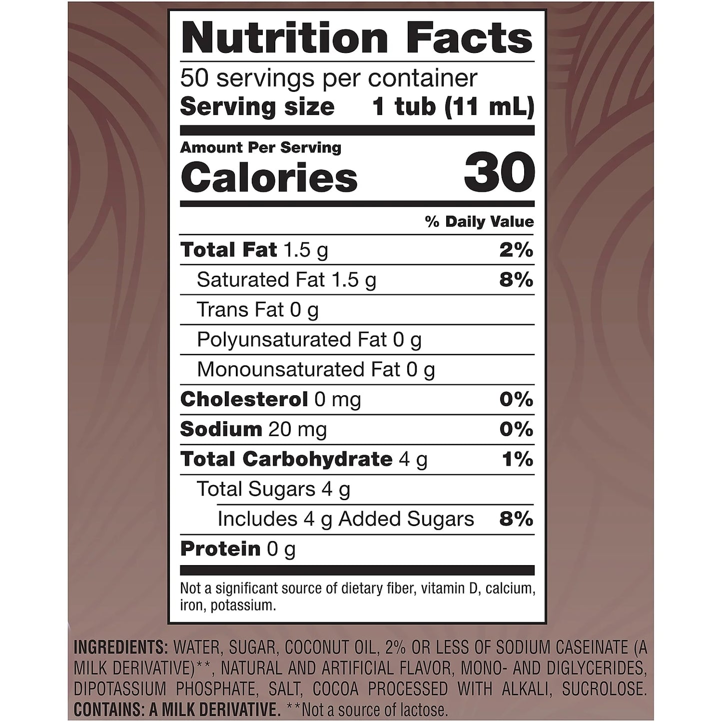 Coffee Mate Salted Caramel Chocolate Non-Dairy Creamer, 0.375 Fl Oz, 50 Count Tubs