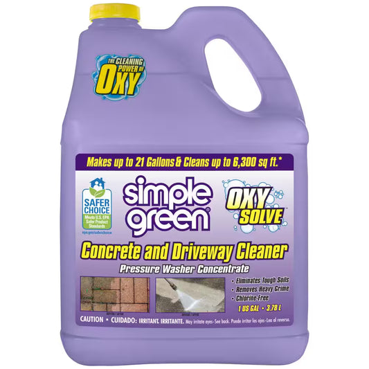 1 Gal. Oxy Solve Concrete and Driveway Pressure Washer Concentrate Outdoor Cleaner