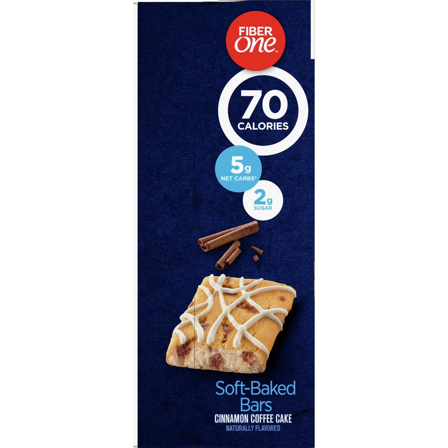 70 Calorie Soft-Baked Bars, Cinnamon Coffee Cake, 18 Ct