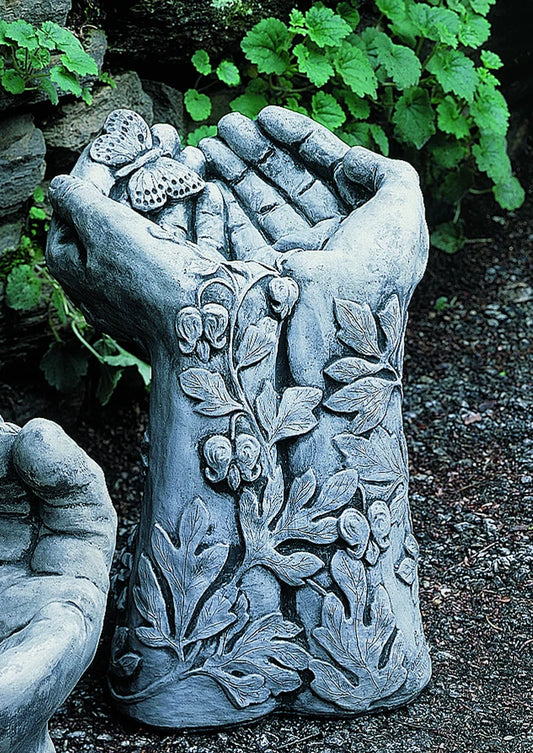 Mariposa Concrete Birdbath