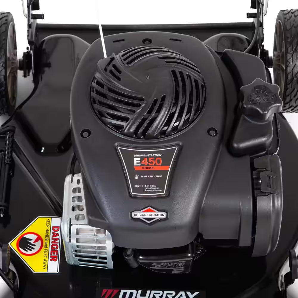 20 In. 125 Cc Briggs & Stratton Walk behind Gas Push Lawn Mower with 4 Wheel Height Adjustment and Prime 'N Pull Start