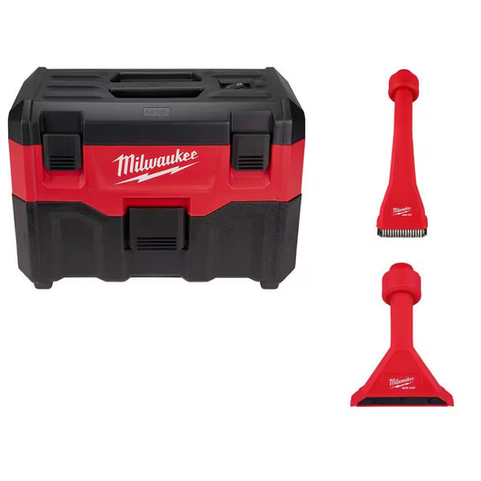 M18 18-Volt 2 Gal. Lithium-Ion Cordless Wet/Dry Vacuum with AIR-TIP 1-1/4 In. - 2-1/2 In. (2-Piece) Utility Nozzle Kit